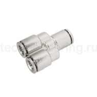Фитинг цанговый Y-образный, 8 мм, нерж.сталь, тип PY, TLP-PY8SS TITAN LOCK