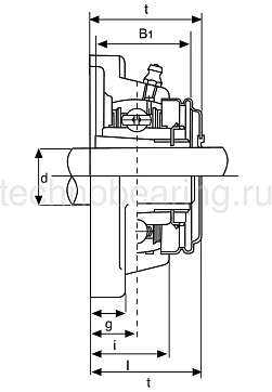 Подшипниковый узел UKF310 ISB