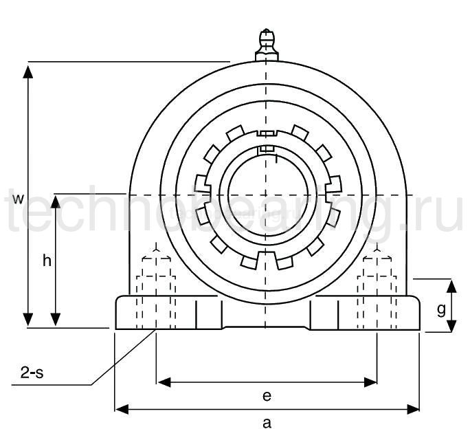 Подшипниковый узел UKPA206 ISB