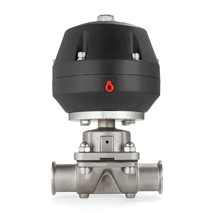 Мембранный клапан нерж.316 типа clamp, с пневмоприводом (полипроп.), DN32 DIN TL32DVCL-PP TITAN LOCK — детальное фото 4