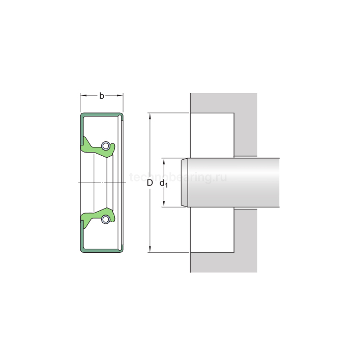 Манжета арм. 38x52x8 CRW1 V SKF
