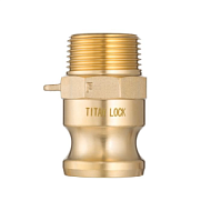 Камлок латунный тип F ниппель, наруж. резьба BSP 2 1/2", TL250FBR TITAN LOCK