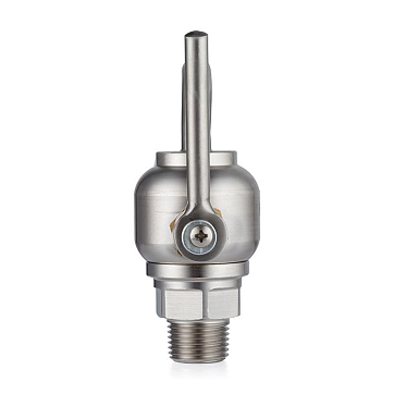 Пробоотборный кран нерж. 316, DN12, TLSC12SS TITAN LOCK