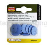 Силиконовые диски для полирования, линза (ø 22 мм, 10 шт.) с дискодержателем 28293 Proxxon