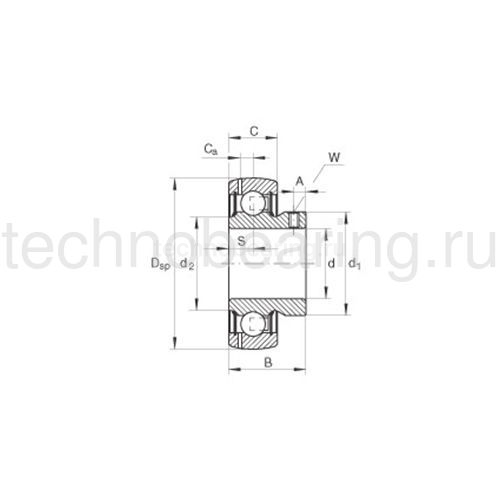 Подшипник GAY25-NPP-B INA