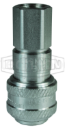 3/8in БРС серия DF, розетка, резьба NPT (нерж. 304) 3DF3-S DIXON