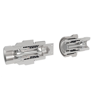 1/2in, БРС серия E (VEP) резьбовая, розетка, оцинк. сталь TL4EF TITAN LOCK