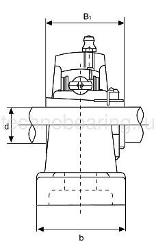Подшипниковый узел UKP210 ISB