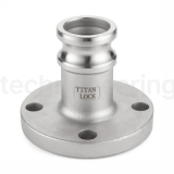 Камлок алюминиевый тип FA, ниппель с фланцем 2 1/2", TL250FAAL TITAN LOCK