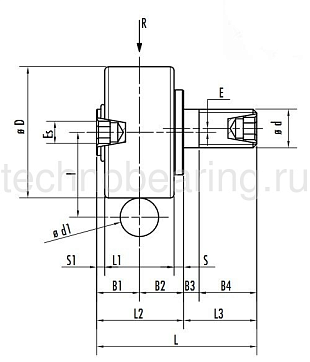 Цилиндрический ролик эксцентриковый EC316 ZZ CTS