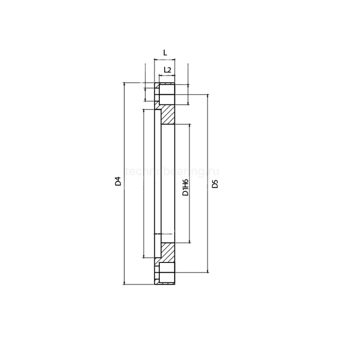 Фланец для обгонных муфт 60F2L ISKRA
