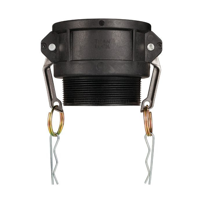 Камлок полипропиленовый тип B розетка, наруж. резьба BSP 4", TL400BPP TITAN LOCK