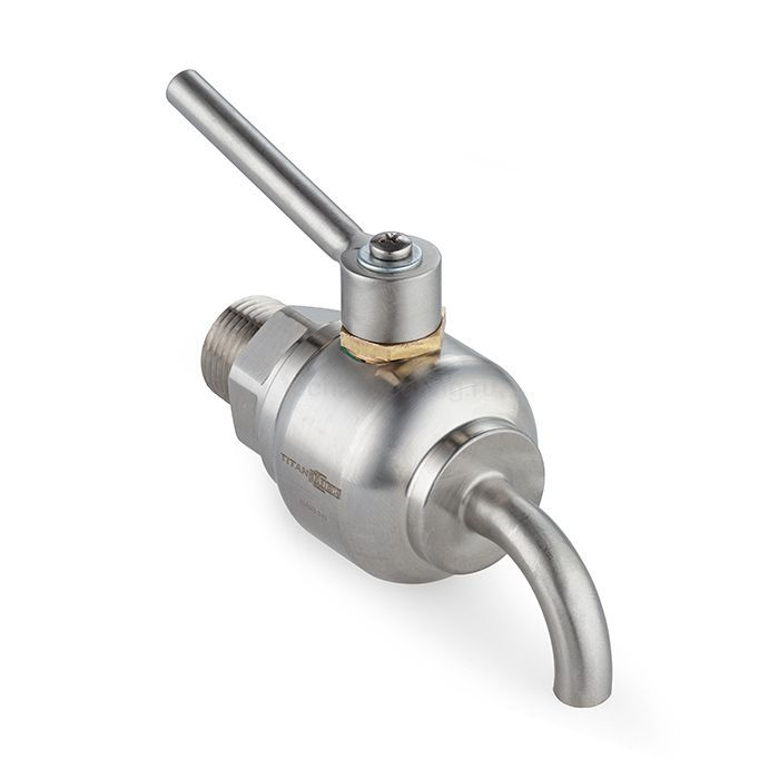 Пробоотборный кран нерж. 316, DN12, TLSC12SS TITAN LOCK