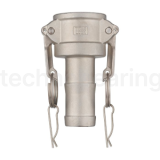 Камлок нержавеющий тип C, розетка с хвостовиком 2 1/2", AISI316, TL250CSS316 TITAN LOCK