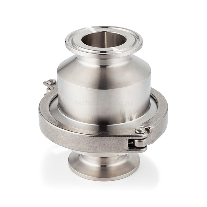 Обратный клапан нержавеющий (AISI304) DN100, типа clamp-clamp TLCV100CLS TITAN LOCK — детальное фото 2