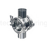 Диоптр трубный сдвоенный под сварку, нерж, DN40, TL040TPD-WD TITAN LOCK