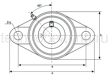 Подшипниковый узел HCFL208 ISB