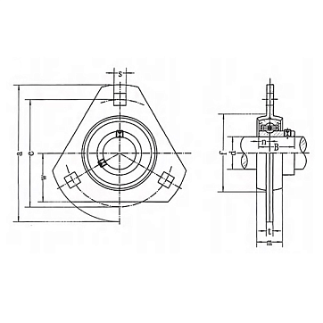 Подшипниковый узел SBPFT205 FKD