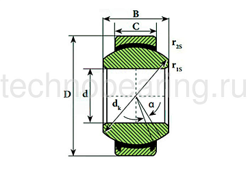 Подшипник GEG17 C ISB