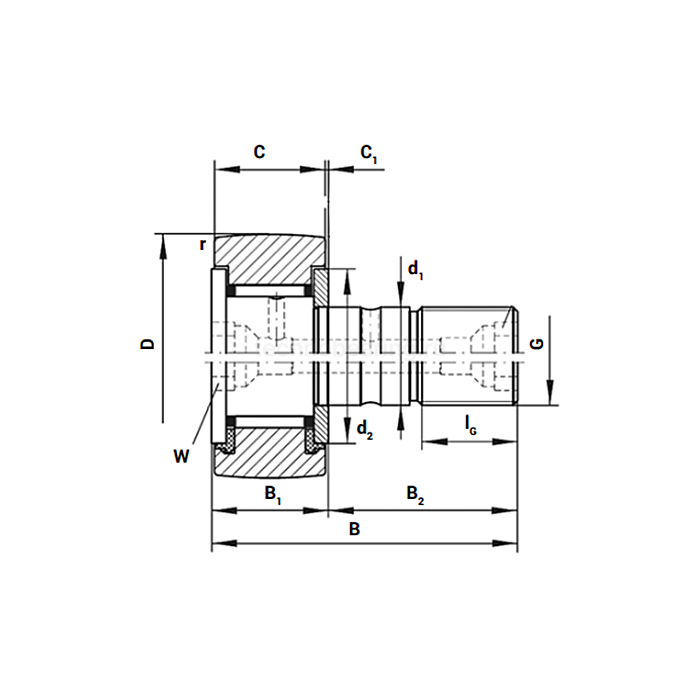 Опорный ролик KR22PPX NBS