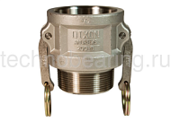 4in Соединение типа B розетка, наружная. резьба NPT (нерж.) 400BSSN DIXON