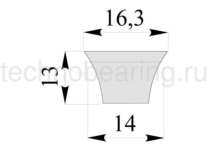 Узкий клиновой ремень SPB ширина ремня: 16,3 мм; длина: 2240 мм; SPB2240 Sati