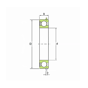 Подшипник 6305-ZNR SKF