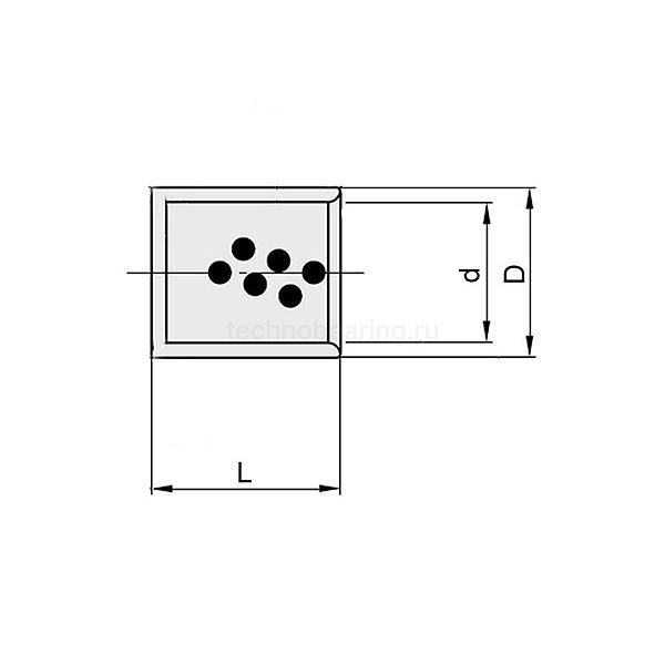 Втулка скольжения (графит/бронза) BNZ304030BG1 ISKRA
