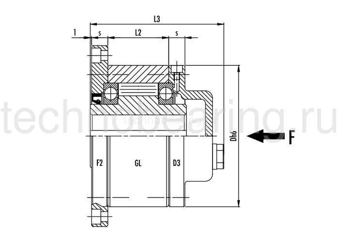 Обгонная муфта GL35F2D2 (GFR35F1F2) CTS