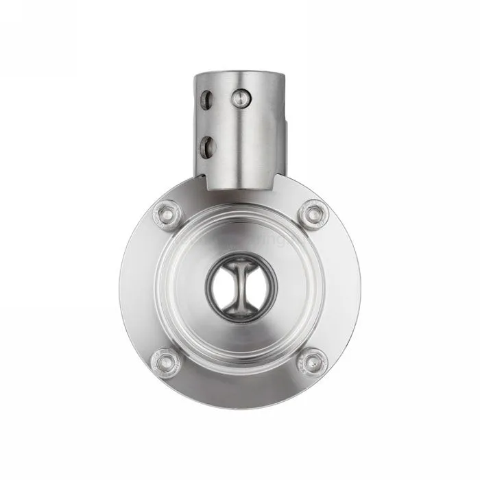 Затвор дисковый нержавеющий (AISI304) DN80, типа clamp-clamp TLSD080CLS TITAN LOCK — детальное фото 5