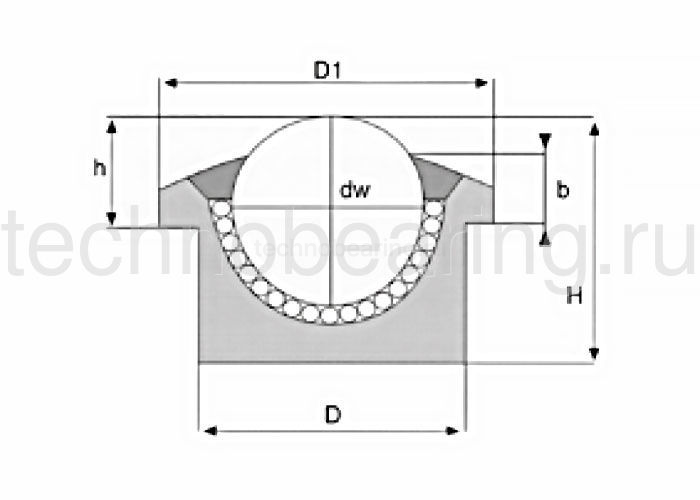 Шариковая опора SP 45 C ISB