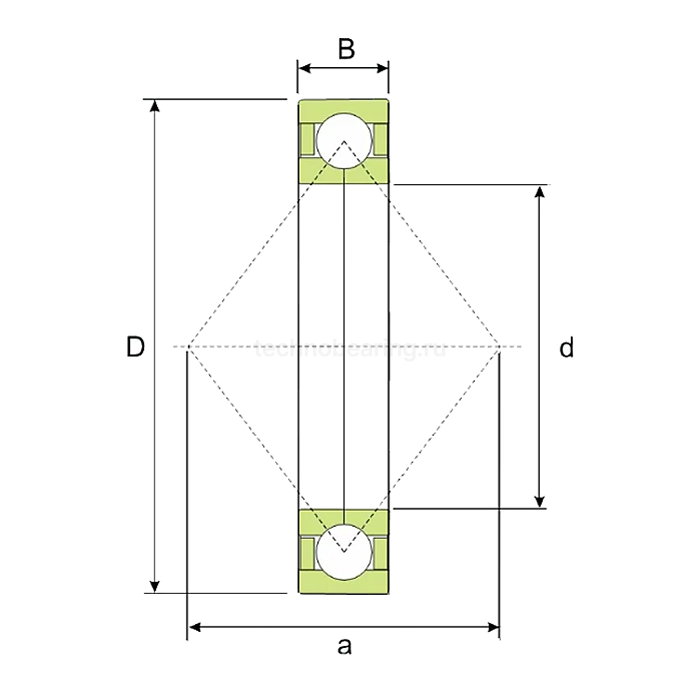 Подшипник QJ212 N2MA/C3 ISKRA