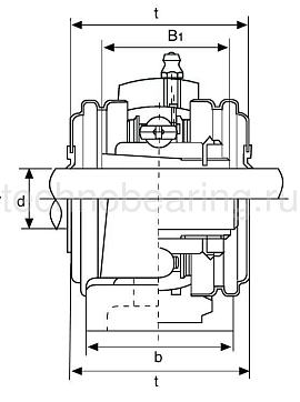 Подшипниковый узел UKP210 ISB