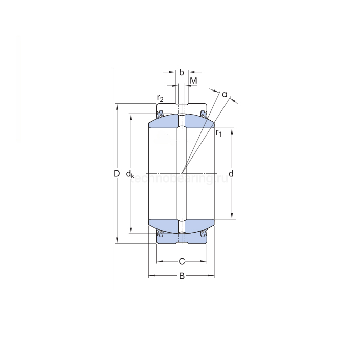 Подшипник GE15 ES-2RS SKF — детальное фото 1