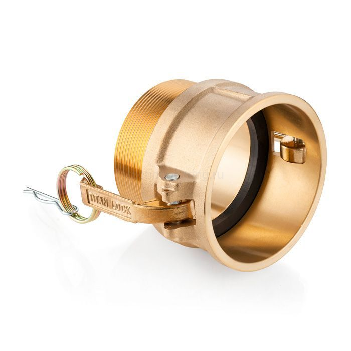 Камлок латунный тип B розетка, наруж. резьба BSP 3", TL300BBR TITAN LOCK