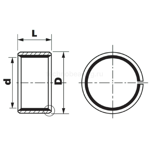 Втулка скольжения SF-119.05*22.225*12.7 мм ISKRA