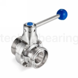 Кран шаровый нержавеющий (AISI304) DN32, типа резьба-резьба, DIN TLHBV032THS TITAN LOCK