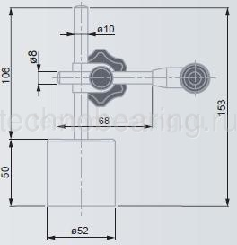 Малогабаритная магнитная индикаторная стойка INTERAPID UJ 15G 01639016 Tesa