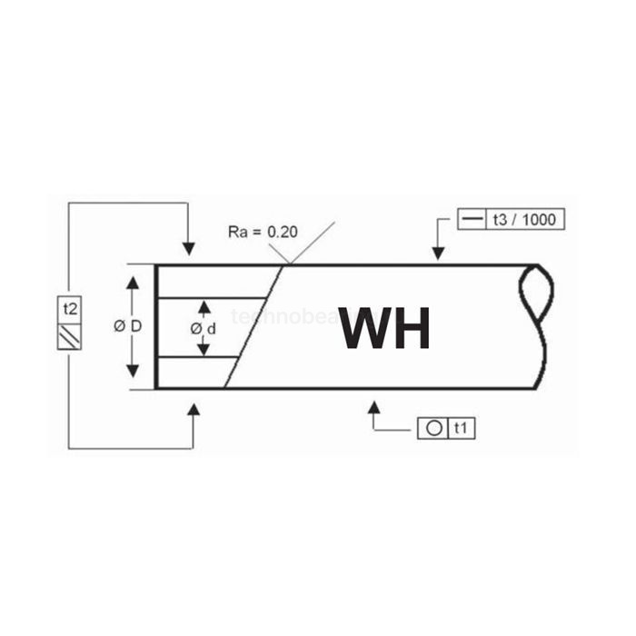 Вал прецизионный полый WH30 FLI