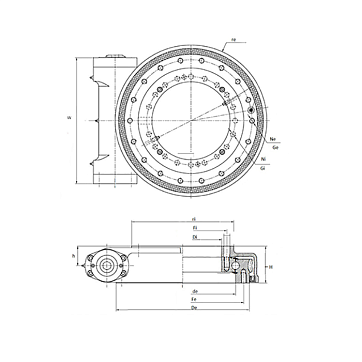 ОПУ с червячным приводом SG540-25RH ISKRA