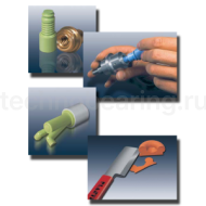 200 емкостей для смешивания формовочных смесей, розовые TESA