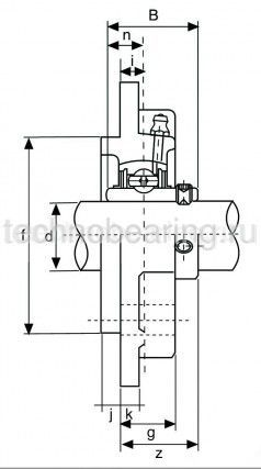 Подшипниковый узел UCFC204 TECHNIX
