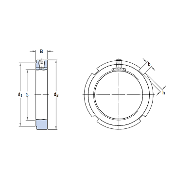 Стопорная гайка KMK9 SKF