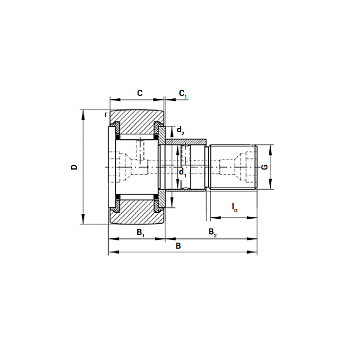 Опорный ролик KRE22PP NBS