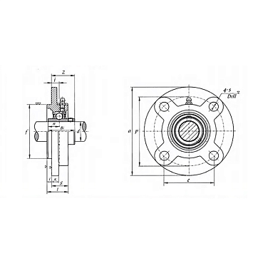 Подшипниковый узел UCFC206 FKD