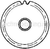 Зубчатая шестерня со ступицей, M=1, Z=22 PM26022 Sati