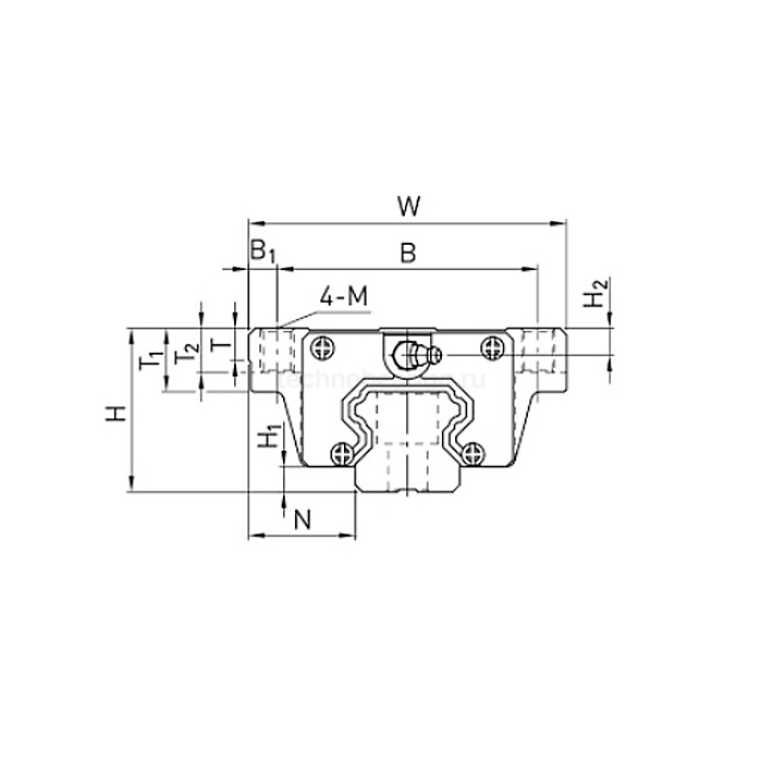 Каретка HGW20CCZAHZZ (HCW20CCZAHZZ) TECHNIX