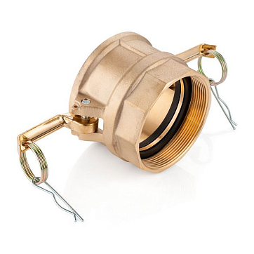 Камлок латунный тип D розетка, внутр. резьба BSP 4", TL400DBR TITAN LOCK