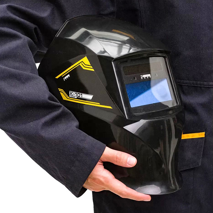 Маска сварщика (В РАЗОБР.ВИДЕ) "К-101 PRIME", черная КЕДР