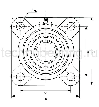 Подшипниковый узел UKF310 ISB